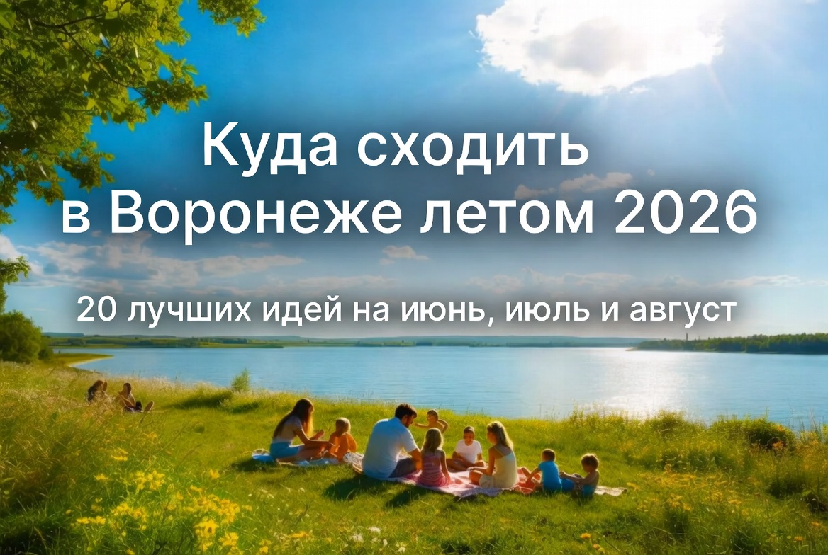 Куда сходить в Воронеже летом 2026: 20 лучших идей на июнь, июль и август