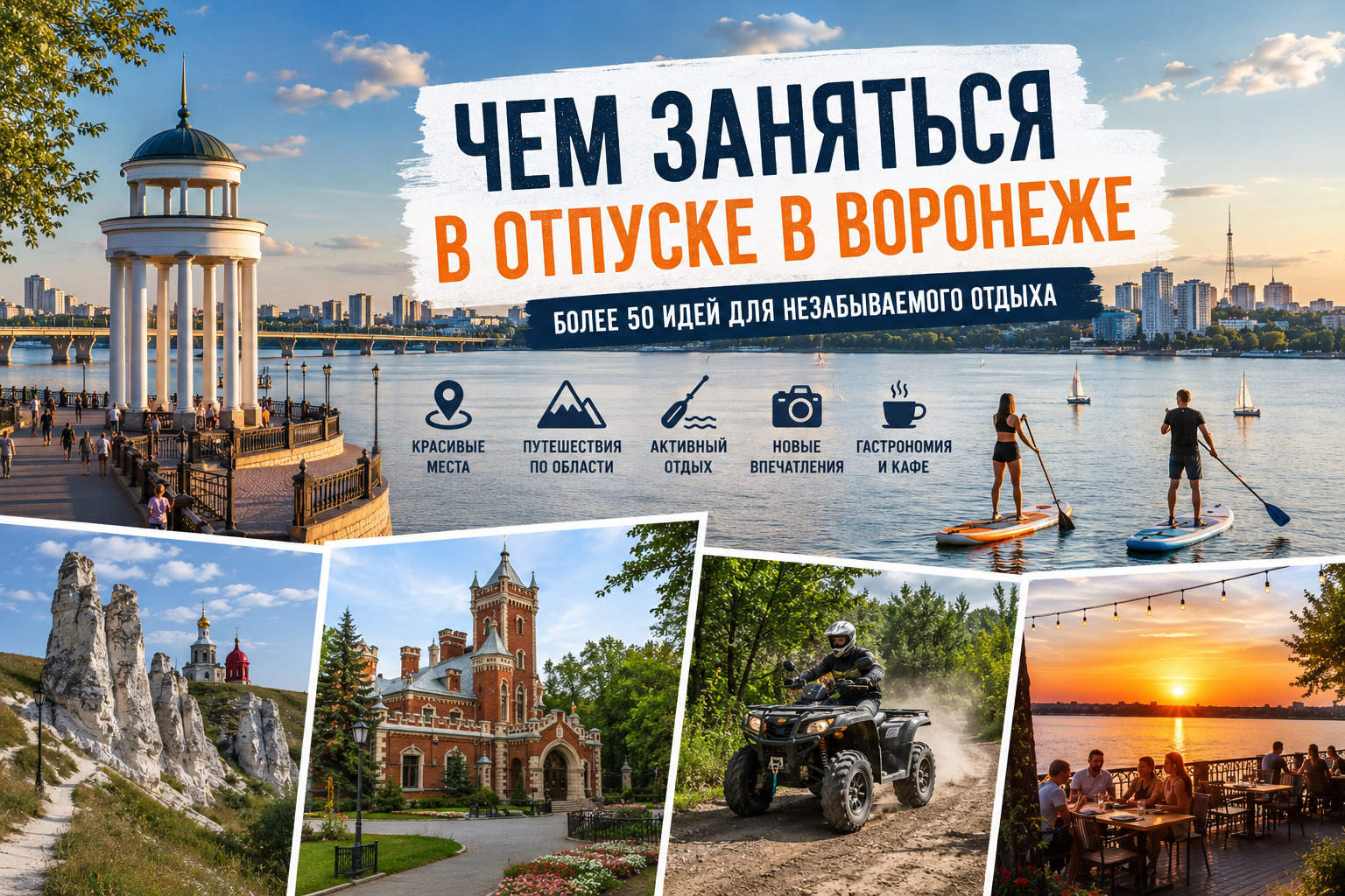 Чем заняться в отпуске, если остаешься в Воронеже: более 50 идей для незабываемого отдыха