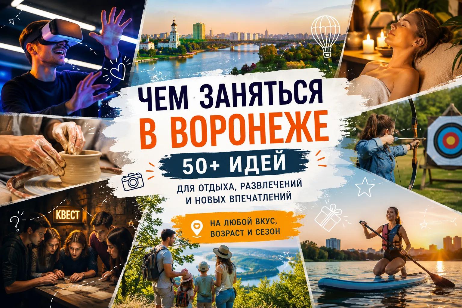 Чем заняться в Воронеже: 50+ идей для отдыха, развлечений и новых впечатлений