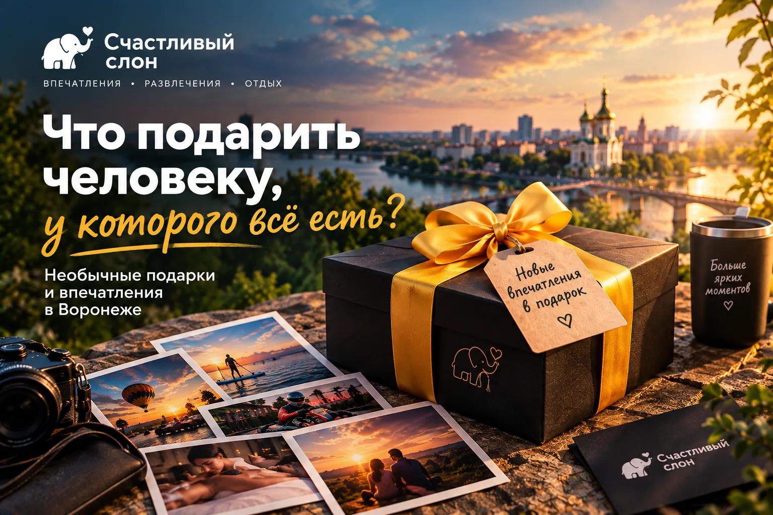 Что подарить человеку, у которого все есть: необычные подарки и впечатления в Воронеже